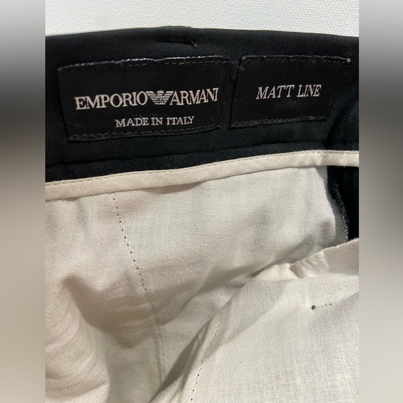 Emporio Armani Black Dress Pants Matt Line Made in Italy Sz30 (sku90) - Picture 13 of 13